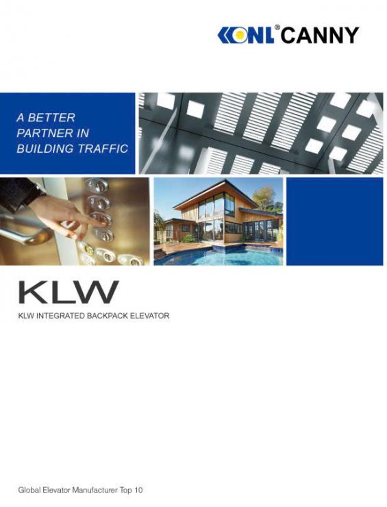 Thang Tải Khách Canny Không Phòng Máy Tốc Độ Thấp KLW